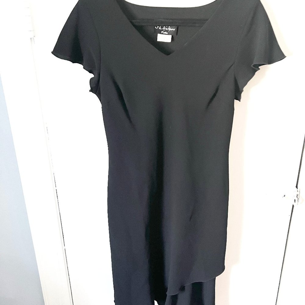 S.L. Fashions Petite Black Dress, size 10P